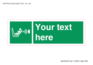 Custom safe condition child seat presence orientation detection system
